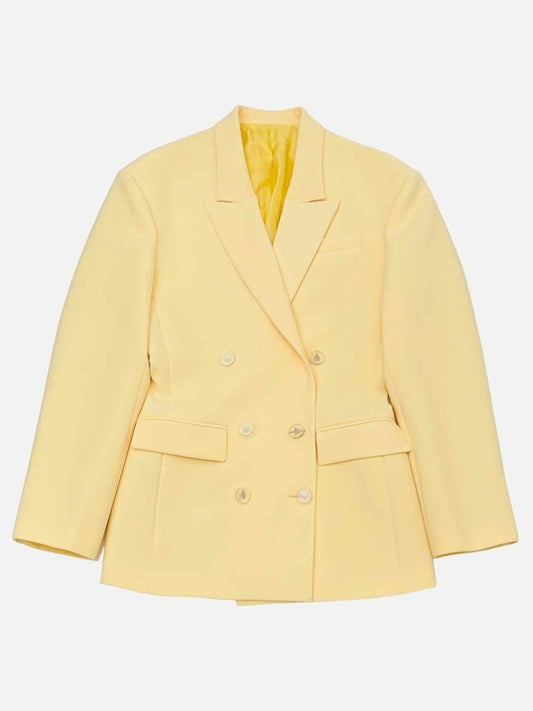 Pre-loved THE ATTICO Double Breasted Yellow Jacket from Reems Closet