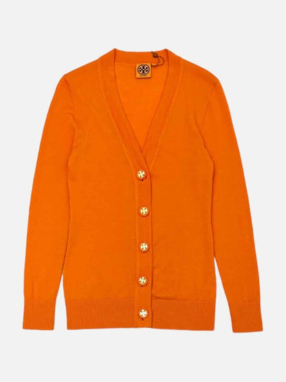 Pre-loved TORY BURCH Orange Cardigan from Reems Closet