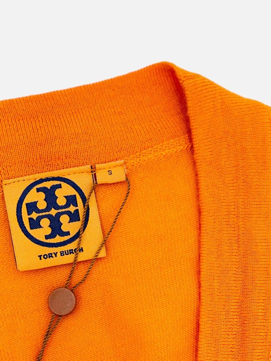 Pre-loved TORY BURCH Orange Cardigan from Reems Closet
