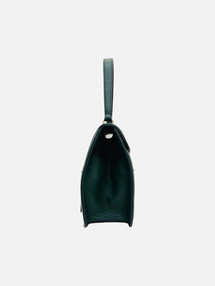 Pre-loved VALENTINO Rockstud Green Shoulder Bag - Reems Closet