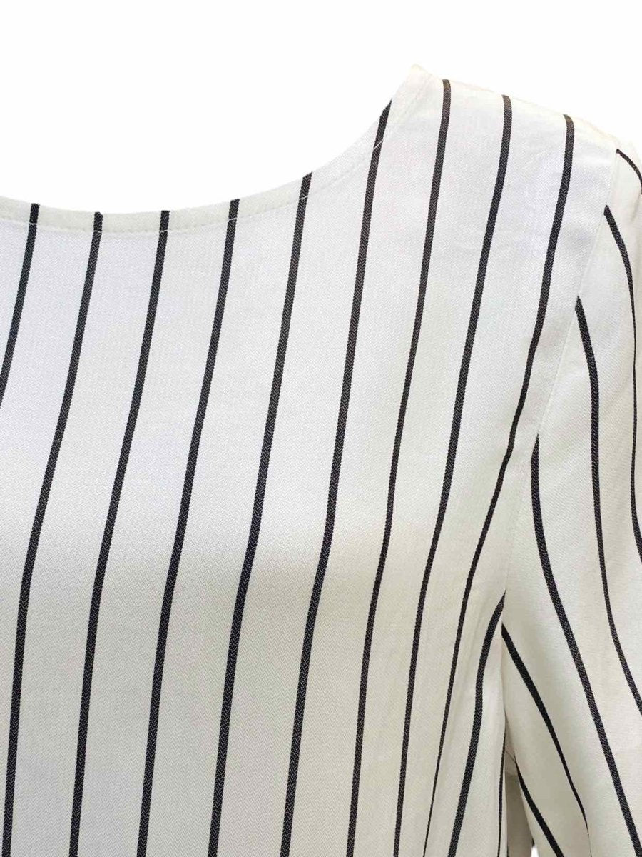 Pre-loved WON HUNDRED Black & White Pinstriped Top & Pants Outfit - Reems Closet