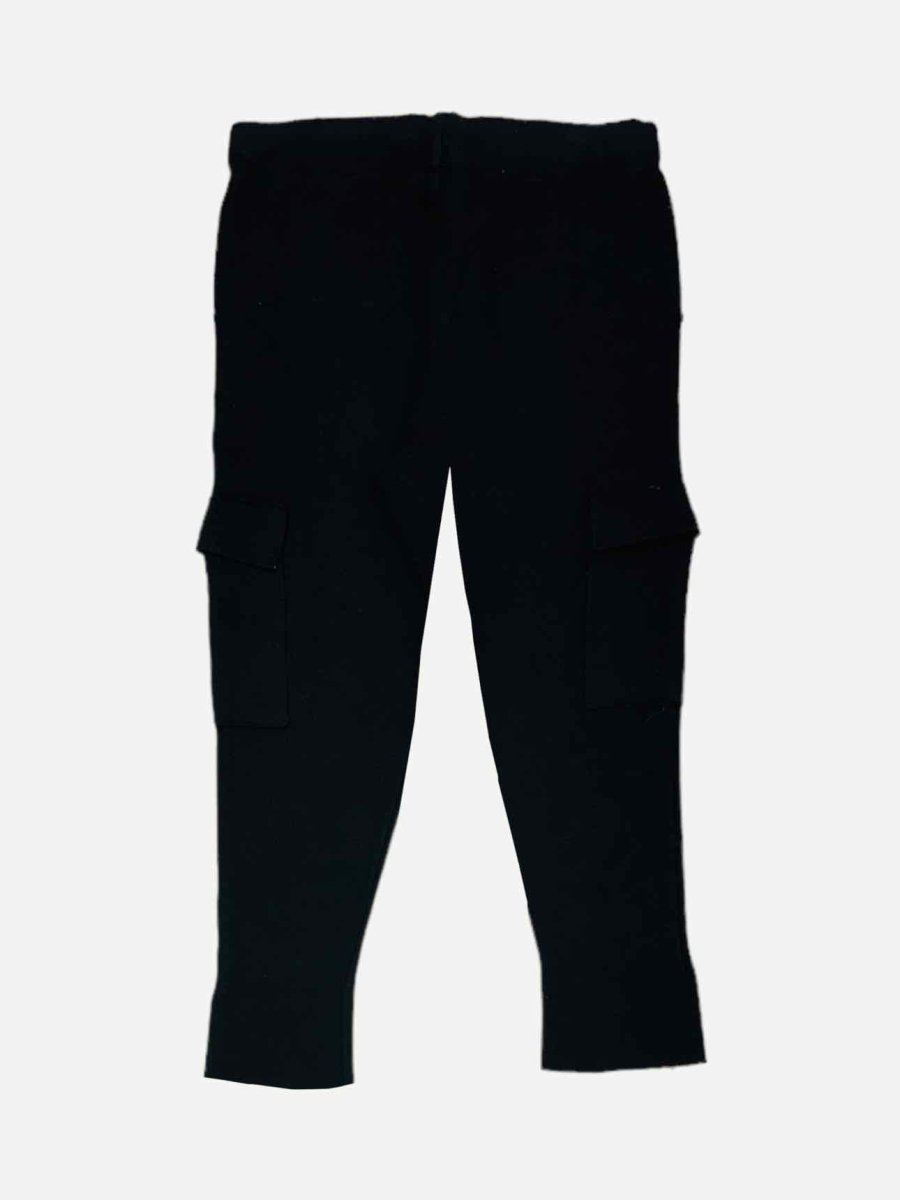 Pre-loved ZARA KNIT Cargo Black Pants from Reems Closet